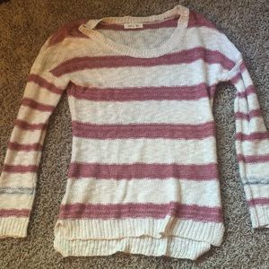 Soft pink striped sweater